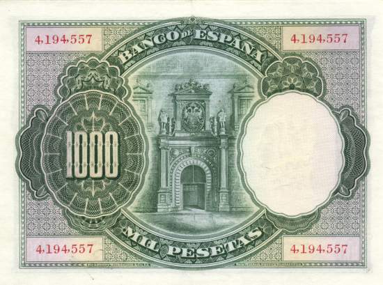 1000 Pesetas 10.7.1925
